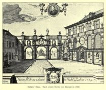 000. Rubens Haus. Nach einem Stich von Harrewyn (1684)