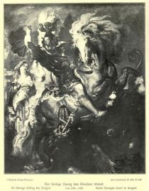 030. Rubens, Der heilige Georg den Drachen tötend, Um 1606-1608