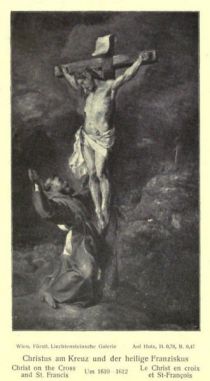 046. Christus am Kreuz und der heilige Franziskus