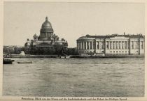 Russland 004. Petersburg, Blick von der Newa auf die Isaakskathedrale und den Palast des Heiligen Synod