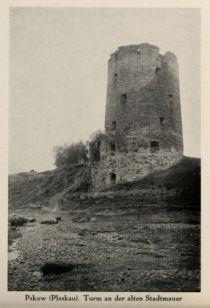 Russland 030 Pskow (Pleskau), Turm an der alten Stadtmauer