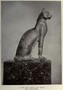 035. Katze, Bronze, Höhe ca. 15 cm, Ägypten, Hagen, Folkwang-Museum