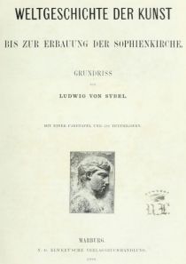 000 Weltgeschichte der Kunst bis zur Erbauung der Sophienkirche. Titelblatt
