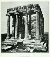141. Tempel der Athena. Ostfront der Ruine