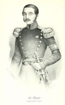 027. Ziegler, Paul Karl Eduard (1800-1882) Schweizer Oberst und Stadtpräsident der Stadt Zürich