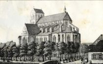 Wismar - Die Nicolai-Kirche um 1800
