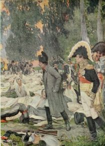 Napoleon nach der Schlacht von Aspern
