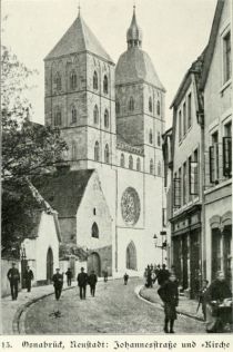 Osnabrück, Neustadt - Johannesstraße und –Kirche