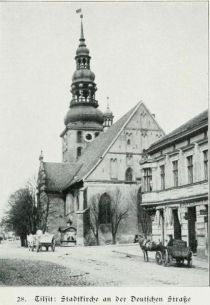 Tilsit – Stadtkirche an der Deutschen Straße
