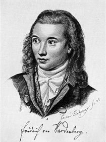 Novalis, eigentlich Georg Philipp Friedrich Freiherr von Hardenberg (1772-1801) Schriftsteller, Philosoph, Jurist