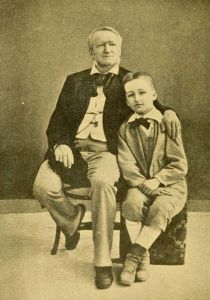 Richard Wagner mit seinem Sohn