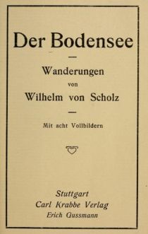 Der Bodensee Titelblatt