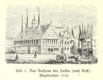 Braunschweig 007 Das Rathaus des Sackes (nach Beck). Abgebrochen 1739