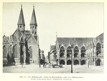 Braunschweig 020 Der Altstadtmarkt. Links die Martinikirche, rechts das Altstadtrathaus