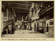 Bremen 009 Die obere Rathaushalle mit der Güldenkammer vor der Restauration von 1903