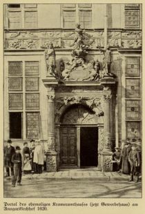 Bremen 017 Portal des ehemaligen Krameramthaus (jetzt Gewerbehaus) am Ansgarikirchhof, 1620