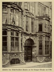 Bremen 019 Fassade des Schröderschen Hauses an der Langen Straße um 1750