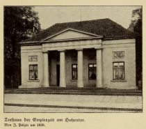 Bremen 020 Torhaus der Empirezeit am Hohentor. Von J. Polzin um 1820