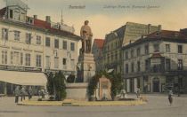 Darmstadt, Ludwigs-Platz und Bismarckdenkmal