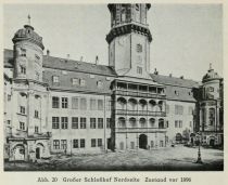 020 Dresden Großer Schlosshof Nordseite Zustand vor 1896
