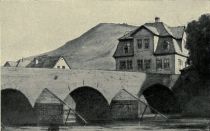 07 Saalebrücke mit dem ehemaligen Gasthof Zur Tanne in Jena