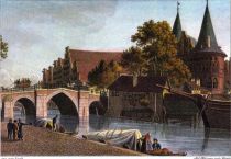 Lübeck - Holstenbrücke um 1820