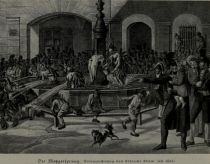 München - Der Metzgersprung - Albrecht Adam um 1825