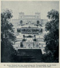 83. Potsdam - Erster Entwurf für eine Ausgestaltung der Terrassenanlage an der Neuen Orangerie.