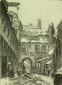 Berlin — A Glimpse of Old Berlin (Am Krögl). Painted by Karl O Lynch von Town. 