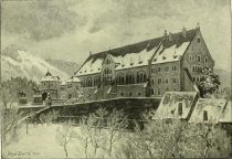 Goslar — The Kaiserhaus. Painted by Alfred Scherres. 