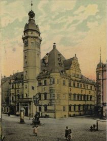 Das Rathaus in Altenburg um 1910