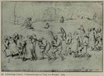 036. Fallsüchtige Frauen. Handzeichnung von Bruegel. 1564. Wien, Albertina