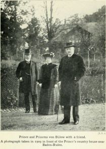 Fürst und Fürstin von Bülow in Baden-Baden 1909