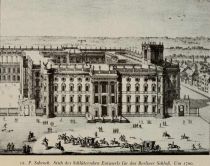 012. P. Schenck. Stich des Schlüterschen Entwurfs für das Berliner Schloss. Um 1700