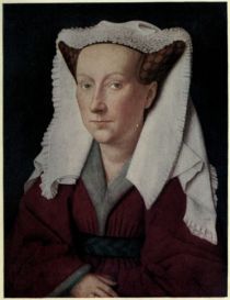 VII. Portrait of Margaret van Eyck, the Painters Wife, 1439 (By John van Eyck.— Town Gallery, Bruges)