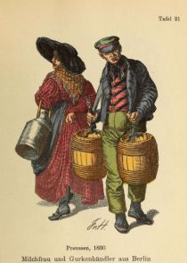 021 Milchfrau und Gurkenhändler aus Berlin, Preußesn, 1830