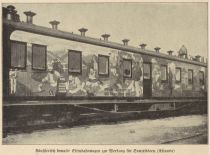 Künstlerisch bemalter Eisenbahnwagon