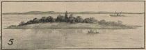 Die große Sturmflut in England 1903 - 5 Die Miltoninsel bei gutem Wetter