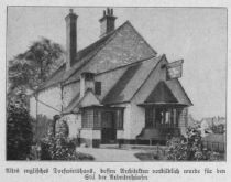 04 Altes englisches Dorfwirtshaus, dessen Architektur vorbildlich wurde für den Stil der Arbeiterhäuser
