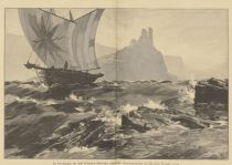 Maritimes, Frachtsegler die Insel Trimelone (Gardasee) passierend