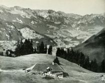 Die Schweiz 82 Blick ins Simmental von der Auffahrt zum Jaunpass