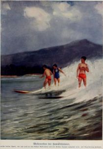 Wellenreiten der Hawaiinsulaner