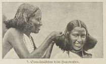Mode, 05 Somalimädchen beim Haarmachen