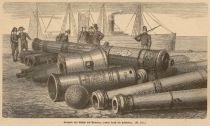 Kanonen aus Atschin auf Sumatra, erobert durch die Holländer