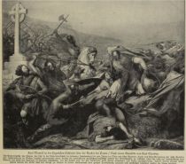 Karl Martell in der siegreichen Schlacht über die Araber bei Tours