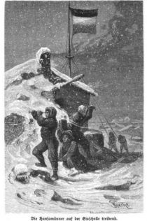 Nordpol 004 Die Hansamänner auf der Eisscholle treibend