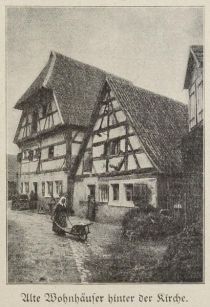 Wolframs-Eschenbach, Alte Wohnhäuser hinter der Kirche