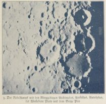 Mond 03 Der Nebelsumpf mit den Ringgebirgen Archimedes, Aristillus, Autolykus, der Wallebene Plato und dem Berge Pico