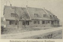 Bau, Reihenhäuser des Siedlungsvereins Reutlingen