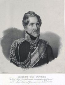 Pfuel, Ernst von (1779-1866) General der Infanterie, preußischer Ministerpräsident und Kriegsminister